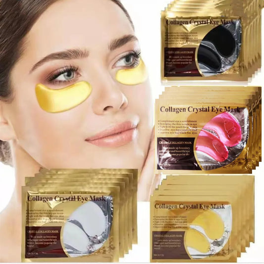 Ces patchs pour les yeux en or au collagène sont conçus pour nourrir, hydrater et raffermir la peau délicate du contour des yeux. Vendus par lot de 20 pièces (10 paires), ils aident à réduire l'apparence des cernes et des poches tout en offrant une sensat