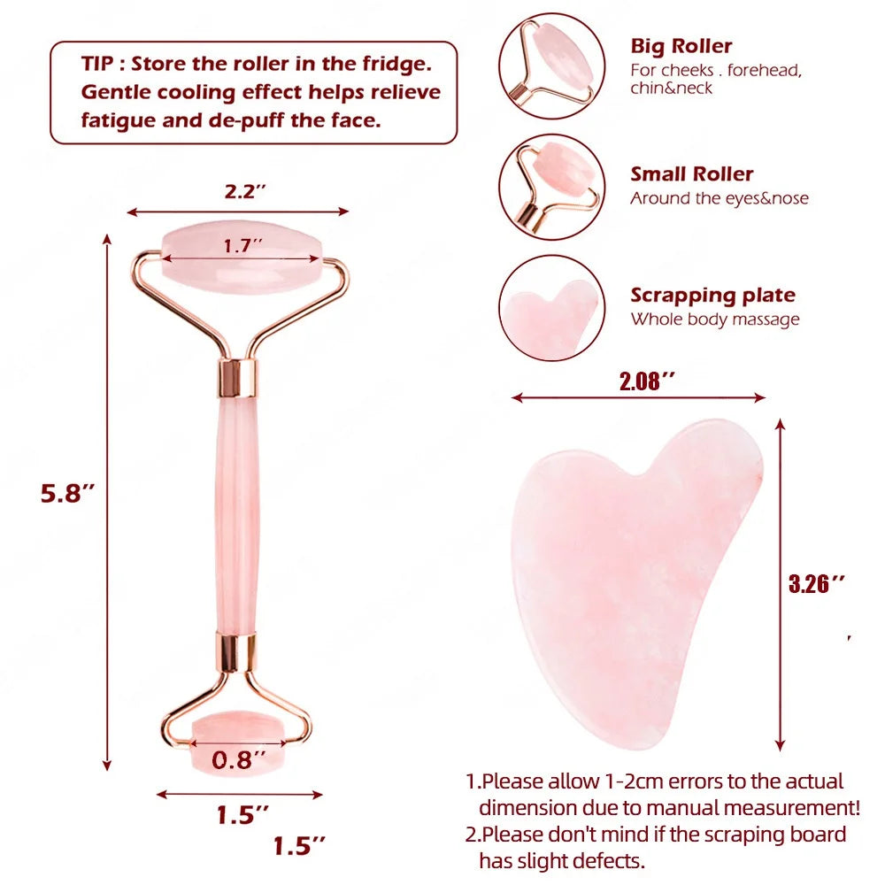 Découvrez le rouleau de massage en cristal de quartz rose, un outil de beauté naturel pour le visage. En pierre de quartz rose, il stimule la circulation, réduit les tensions et favorise un teint éclatant. Un must pour un soin de la peau doux et raffiné.